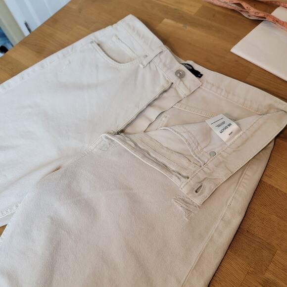 Hudson Jade Loose-Fit Straight Peyote Dip-Dye Jean Neutral Ombre Wash 31 - Picture 12 of 16